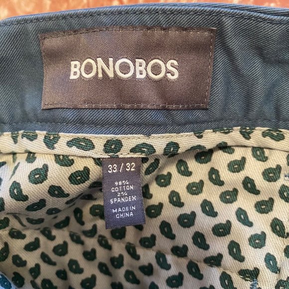 BONOBOS The Original Chino Pants - Blue Fusion Size 32 x 32 - Picture 4 of 4